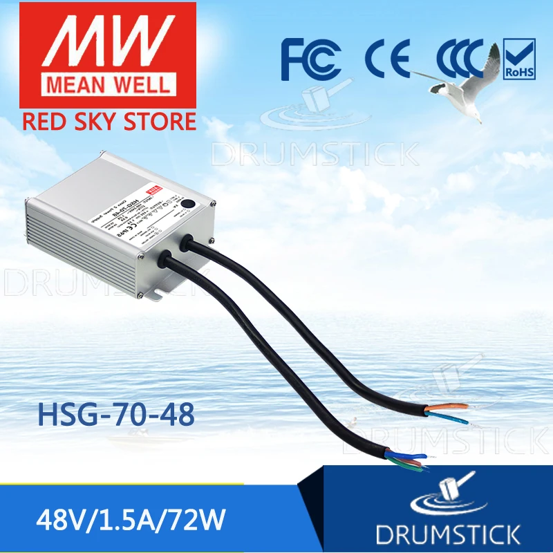 Harmonious MEAN WELL HSG-70-48 48V 1.5A meanwell HSG-70 48V 72W Single Output LED Driver Power Supply
Harmonious MEAN WELL HSG-70-48 48V 1.5A meanwell HSG-70 48V 72W Single Output LED Driver Power Supply
