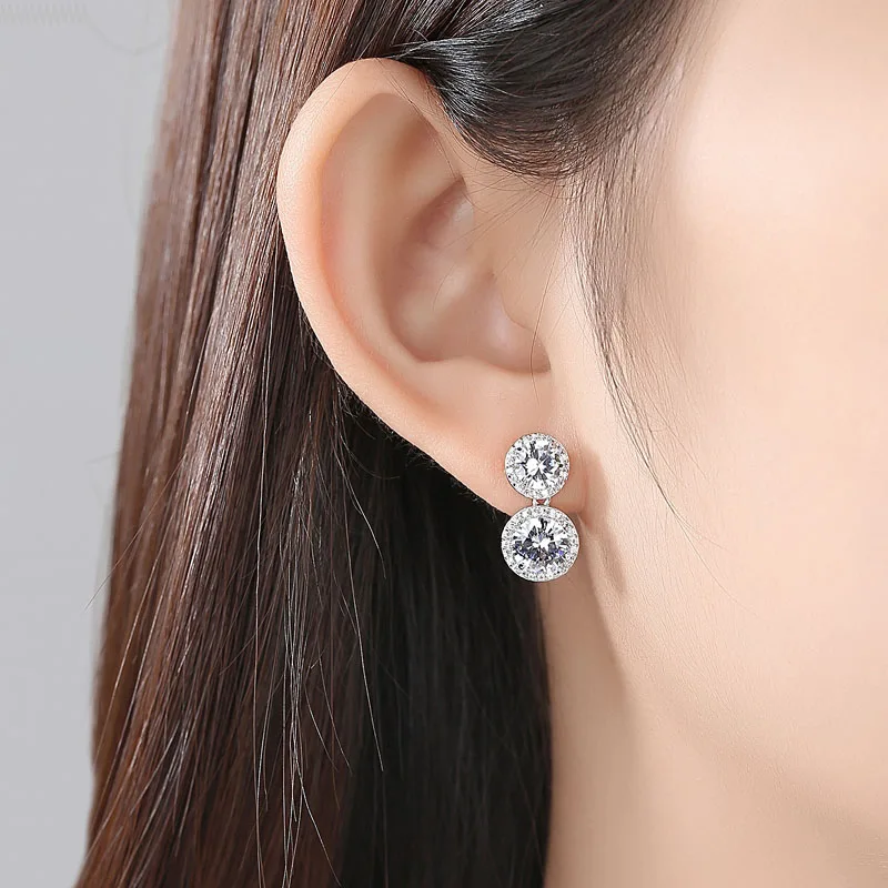 SLBRIDAL Silver Color Prong Setting Fashion Zirconia Earring Bridal Wedding AAA Grade CZ Earring Girl Women Jewelry Stud Earring
SLBRIDAL Silver Color Prong Setting Fashion Zirconia Earring Bridal Wedding AAA Grade CZ Earring Girl Women Jewelry Stud Earring