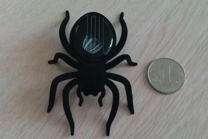 Черная игрушка на солнечной батарее паук забавные игрушки животные для детей