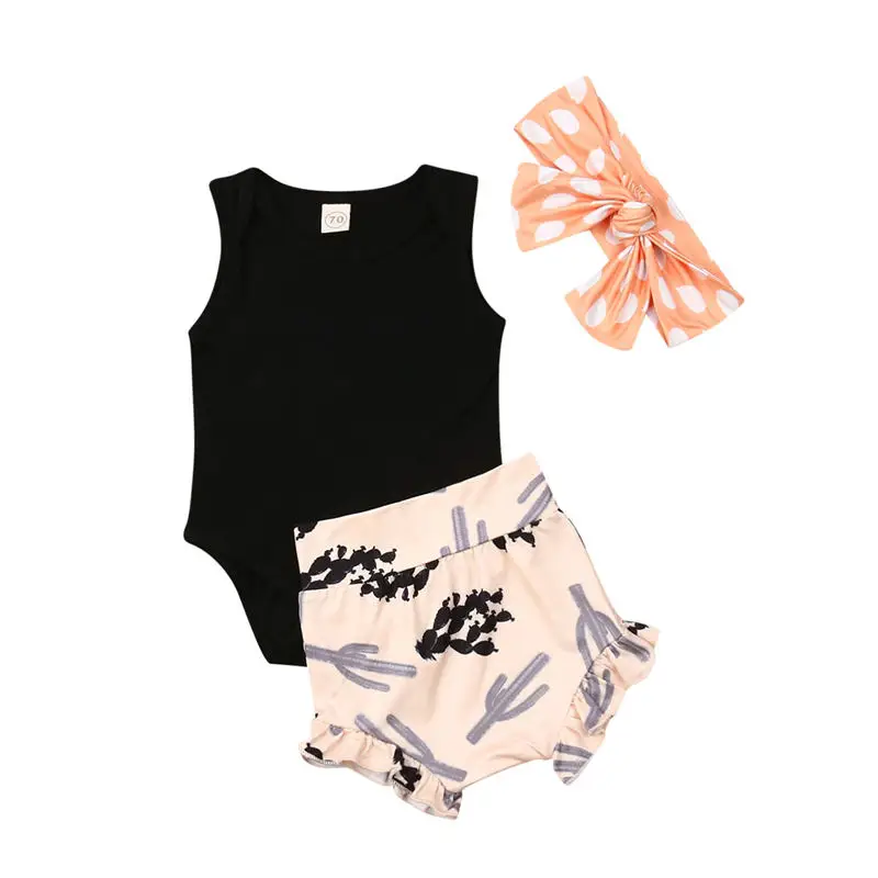 Toddler Kid Baby Girls Clothes Set Newborn Outfits Infant Clothing Sleeveless Bodysuit+Shorts+Headband Children Suit 3pcs
Toddler Kid Baby Girls Clothes Set Newborn Outfits Infant Clothing Sleeveless Bodysuit+Shorts+Headband Children Suit 3pcs