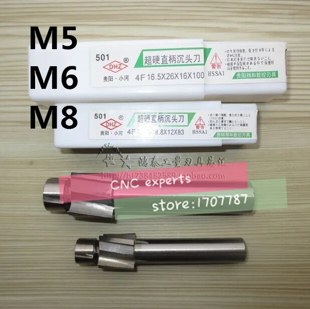 Free Shipping 3pcs 4 Flute AL HSS Counterbore End Mill M5 M6 M8 metric Endmill/sink holes drilling head milling cutter
Free Shipping 3pcs 4 Flute AL HSS Counterbore End Mill M5 M6 M8 metric Endmill/sink holes drilling head milling cutter