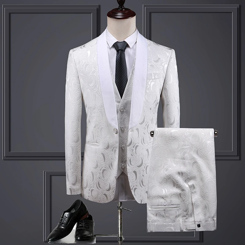 Jacquard Suits Mens Blazer Jacket with Vest and Pants Fashion Business Party Men Dress Suit Tuxedo Size S M L XL 2XL 3XL 4XL 5XL
Jacquard Suits Mens Blazer Jacket with Vest and Pants Fashion Business Party Men Dress Suit Tuxedo Size S M L XL 2XL 3XL 4XL 5XL