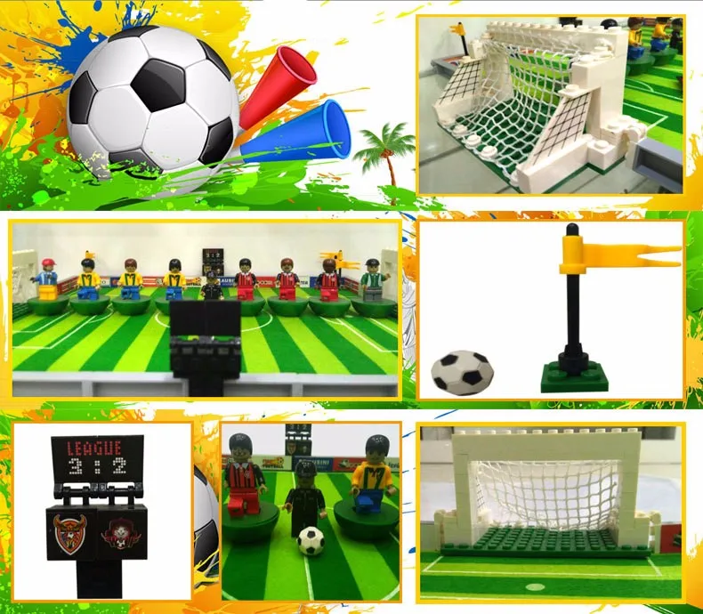 251 шт. Детский конструктор футбольная серия | Игрушки и хобби
