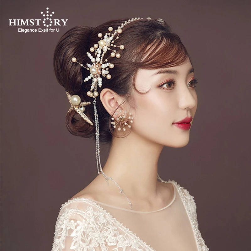 Himstory Handmade Vintage Wedding Hairband Pearl Crystal Long Tassel Headband Wedding Hair Accessories Bridal Headpiece Jewelry
Himstory Handmade Vintage Wedding Hairband Pearl Crystal Long Tassel Headband Wedding Hair Accessories Bridal Headpiece Jewelry