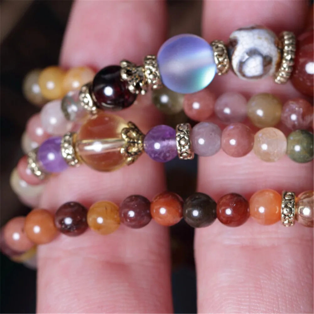 Fashion 5mm Natural Crystal Bracelet Multi Color 108 Beads Hand Beaded Bracelet Prayer Mala for Men or Women Meditation Dropship
Fashion 5mm Natural Crystal Bracelet Multi Color 108 Beads Hand Beaded Bracelet Prayer Mala for Men or Women Meditation Dropship