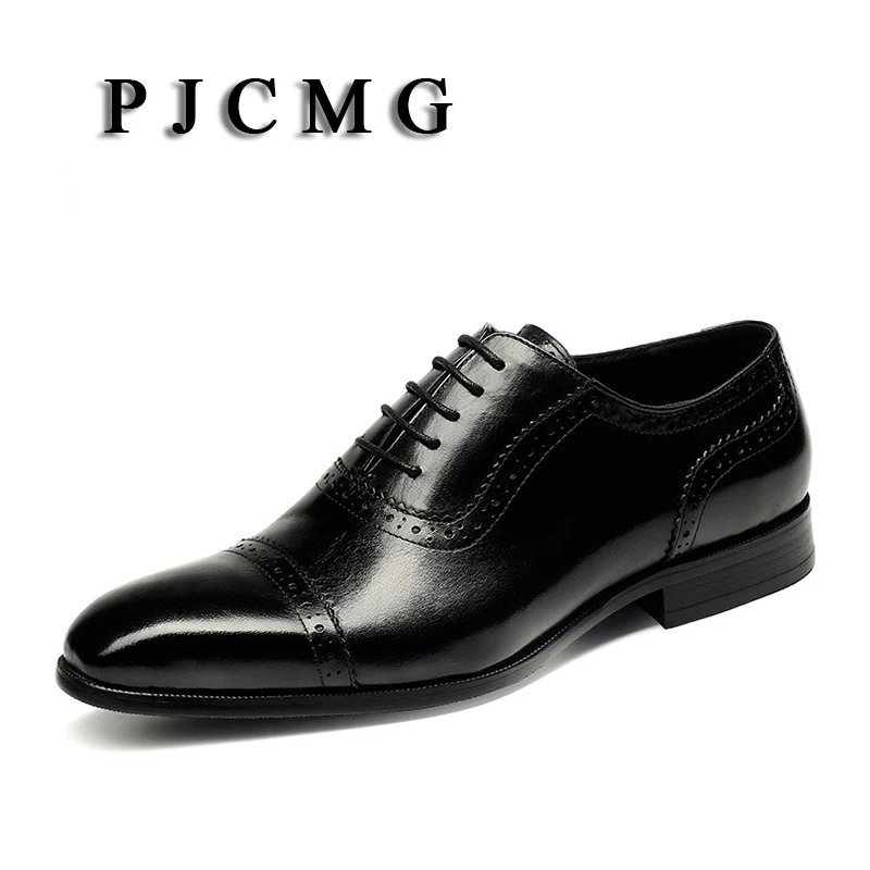 PJCMG New Breathable Mens Business Lace-Up Black/Wine Red Formal Carved Dress Genuine Leather Wedding Oxfords Office Shoes
PJCMG New Breathable Mens Business Lace-Up Black/Wine Red Formal Carved Dress Genuine Leather Wedding Oxfords Office Shoes