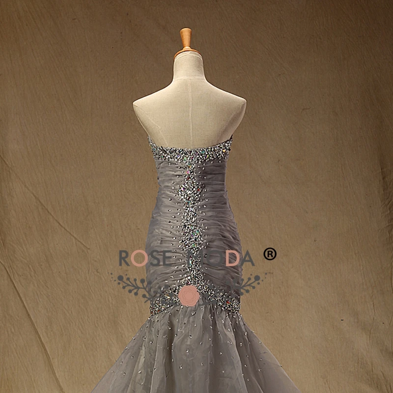 Rose Moda Crystal Beaded Silver Prom Dress Strapless Mermaid Grey Prom Dresses Formal Party Dress 2019
Rose Moda Crystal Beaded Silver Prom Dress Strapless Mermaid Grey Prom Dresses Formal Party Dress 2019