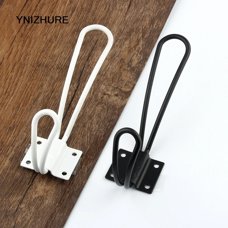 10PCS 37*128mm Hot Top Quality Antique Coat Metal Clothes Bag Hat Hanger Wall hanging Black Baking paint Double Hook Decorative 
10PCS 37*128mm Hot Top Quality Antique Coat Metal Clothes Bag Hat Hanger Wall hanging Black Baking paint Double Hook Decorative