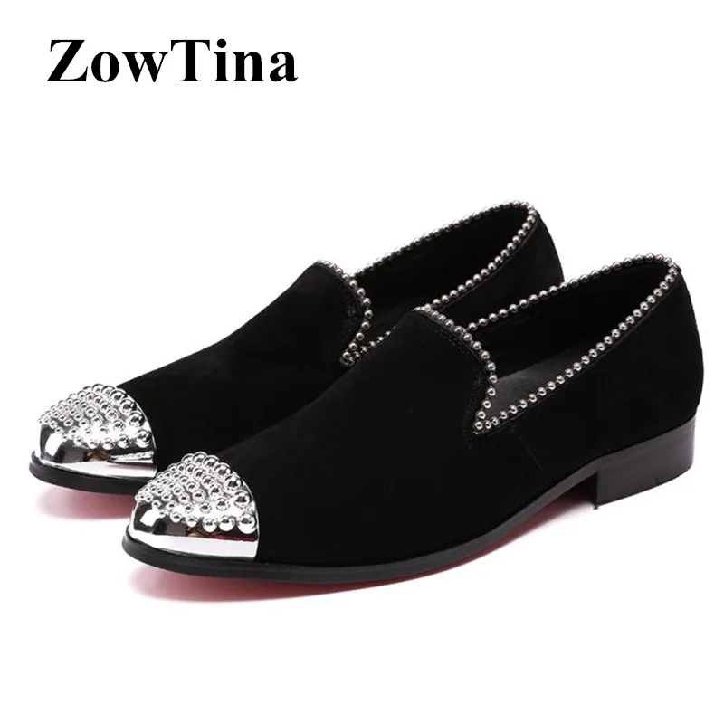 Black Suede Men Flats Slip On Studded Driving Shoes Man Metal Toe Casual Loafers Creepers Large Size 46 Tenis Moccasin Homme
Black Suede Men Flats Slip On Studded Driving Shoes Man Metal Toe Casual Loafers Creepers Large Size 46 Tenis Moccasin Homme