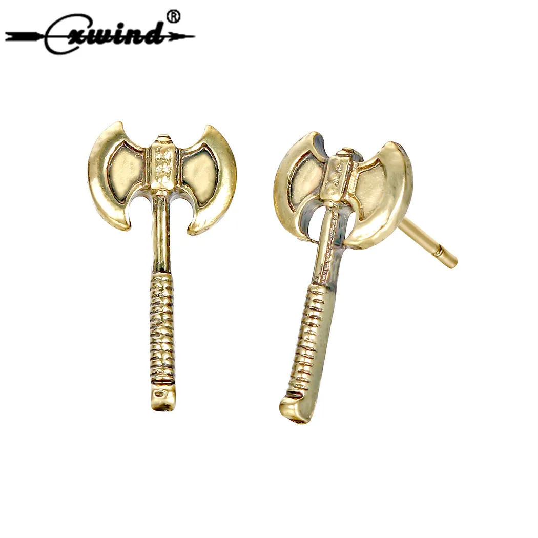 Cxwind Viking Axe Shape Earrings Medieval Earrings Viking Slavic Theme Jewelry Vintage Ear Stud Earring Punk Men Bijoux
Cxwind Viking Axe Shape Earrings Medieval Earrings Viking Slavic Theme Jewelry Vintage Ear Stud Earring Punk Men Bijoux