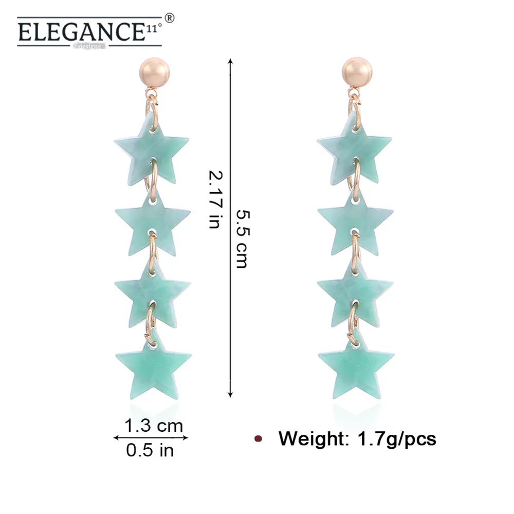 Women Long Drape Green Plastic Green Star Earrings Green Plastic 4 Star Pendant Earrings Cute Fashion Jewelry Tassel Earrings
Women Long Drape Green Plastic Green Star Earrings Green Plastic 4 Star Pendant Earrings Cute Fashion Jewelry Tassel Earrings