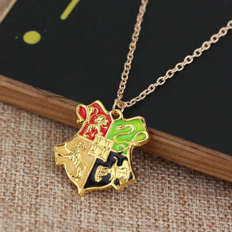 Brand new Hogwarts School Badge Pendant H Necklace For Women And Men