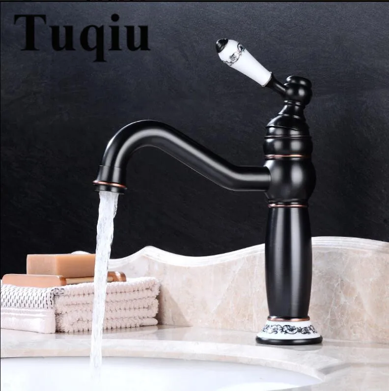 Basin Faucet Black Oil Brushed/Gold Brass Bathroom Sink Faucet Handle Deck Vintage Wash Faucet Hot Cold Mixer Tap Crane
Basin Faucet Black Oil Brushed/Gold Brass Bathroom Sink Faucet Handle Deck Vintage Wash Faucet Hot Cold Mixer Tap Crane