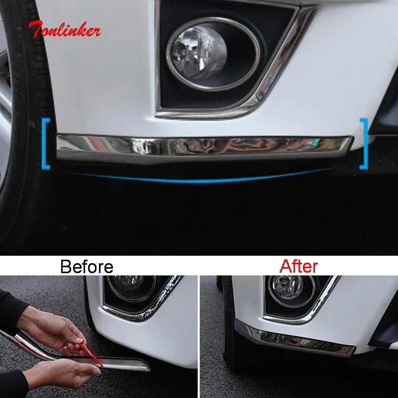 Tonlinker Front/Rear bumper Corner Cover sticker For TOYOTA Corolla Altis 2014-17 Car Styling 1PCS Stainless Steel Cover sticker
Tonlinker Front/Rear bumper Corner Cover sticker For TOYOTA Corolla Altis 2014-17 Car Styling 1PCS Stainless Steel Cover sticker