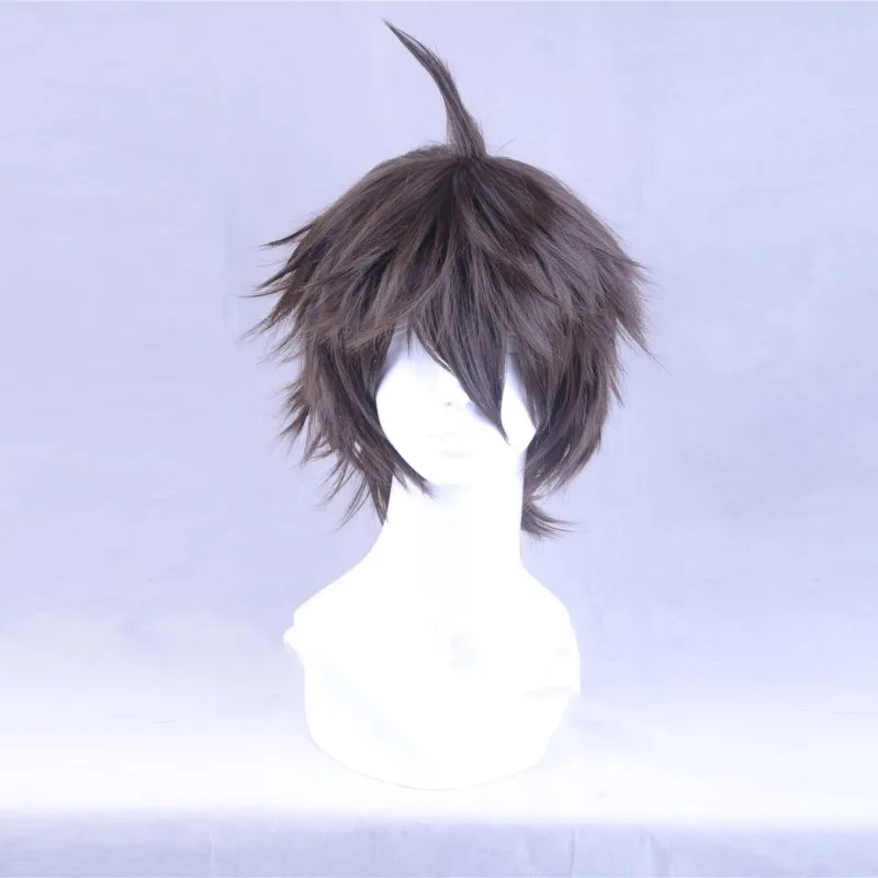 Парик для косплея из синтетических волос Dangan Ronpa Hinata Hajime короткие волосы