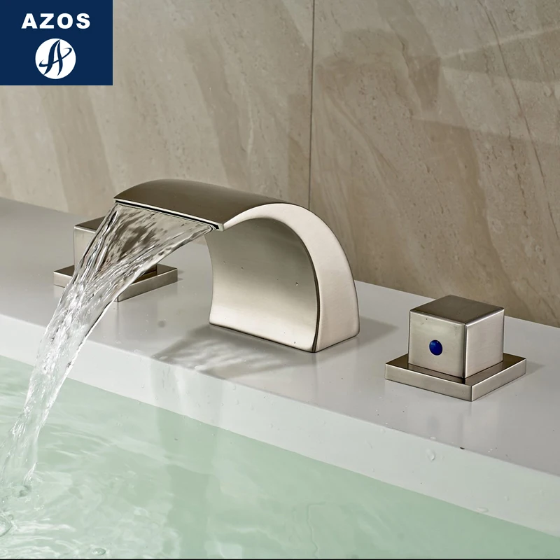 Сплит-смеситель Azos, водопад, раковина для овощей, латунь, никель, матовая модель, раковина для душевой комнаты, кухни, двойная ручка, Thre
Сплит-смеситель Azos, водопад, раковина для овощей, латунь, никель, матовая модель, раковина для душевой комнаты, кухни, двойная ручка, Thre