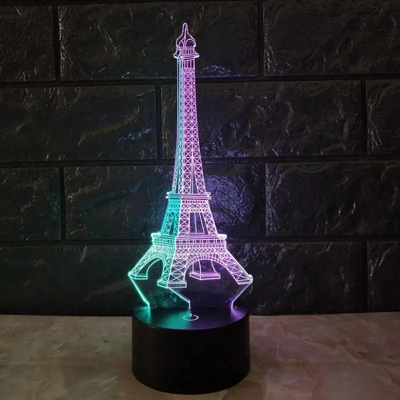 Eiffel Tower 3d Visual Night Light Seven Color Touch Charging Led Kids Lamp Christmas decorations are lovely Kids Lights Lamps
Eiffel Tower 3d Visual Night Light Seven Color Touch Charging Led Kids Lamp Christmas decorations are lovely Kids Lights Lamps