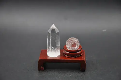 2pcs natural clear quartz crystal point & clear quartz crystal sphere ball reiki healing + stand
2pcs natural clear quartz crystal point & clear quartz crystal sphere ball reiki healing + stand