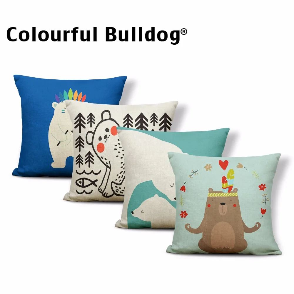 Bear Cushion Cartoon Animals Love You Fish Forest Pillow Cover Kilim Cute Room For Teen Polar Bear Throw Cases 43m Linen Elegant
Bear Cushion Cartoon Animals Love You Fish Forest Pillow Cover Kilim Cute Room For Teen Polar Bear Throw Cases 43m Linen Elegant