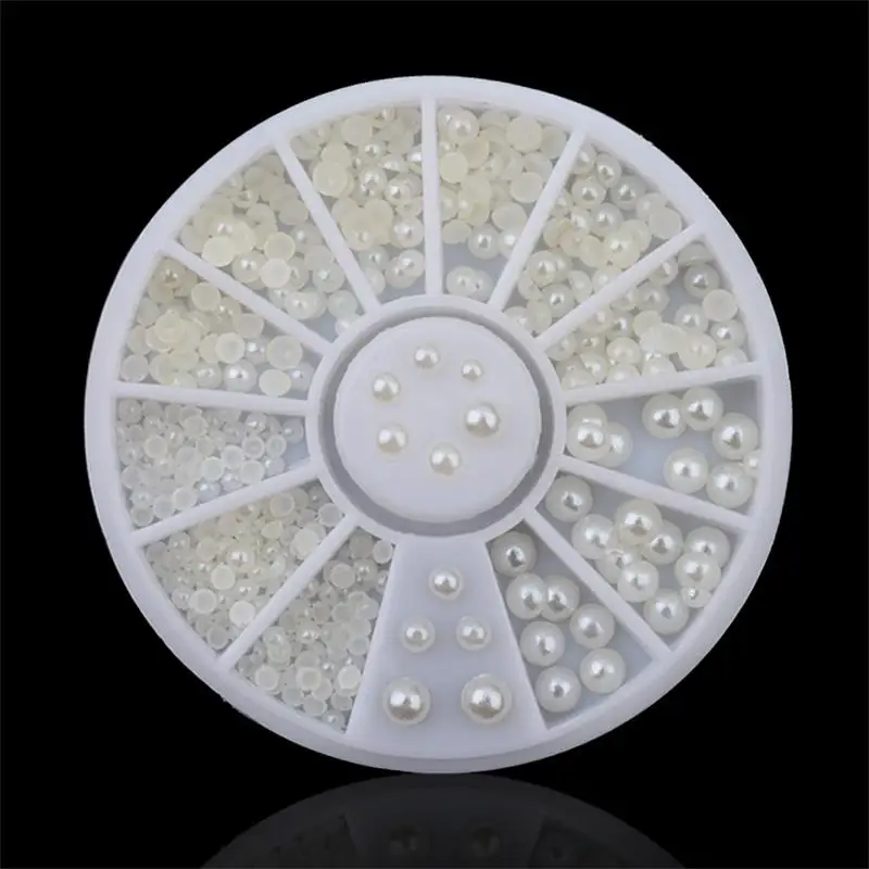 DIY 2mm 3mm Wihte Semicircle Pearl Nail Glitter Nail Rhinestones Wheel Nail Art Decorations Makeup Tools
DIY 2mm 3mm Wihte Semicircle Pearl Nail Glitter Nail Rhinestones Wheel Nail Art Decorations Makeup Tools