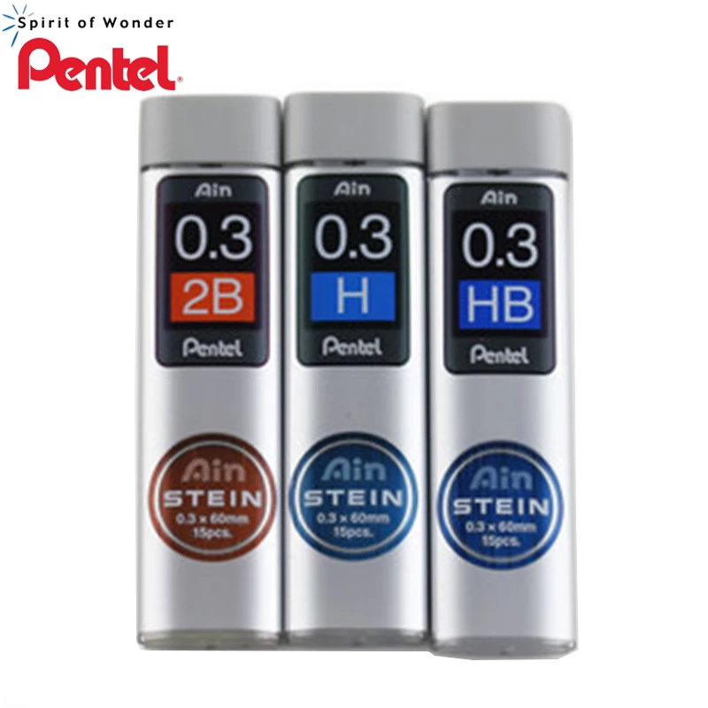 2019 5 tubes/lot (15pcs/tube) Pentel 0.3mm Mechanical pencil leads B,2B,HB refills school&office stationery
2019 5 tubes/lot (15pcs/tube) Pentel 0.3mm Mechanical pencil leads B,2B,HB refills school&office stationery