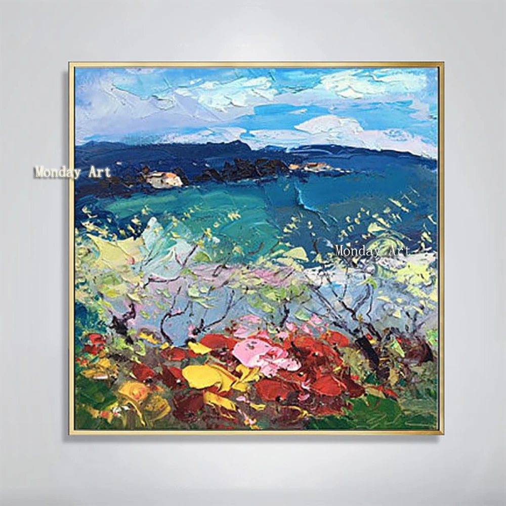 Hot art Handmade modern abstract flower oil Painting on canvas Wall art landscape picture for Living Room home Decor unframed
Hot art Handmade modern abstract flower oil Painting on canvas Wall art landscape picture for Living Room home Decor unframed