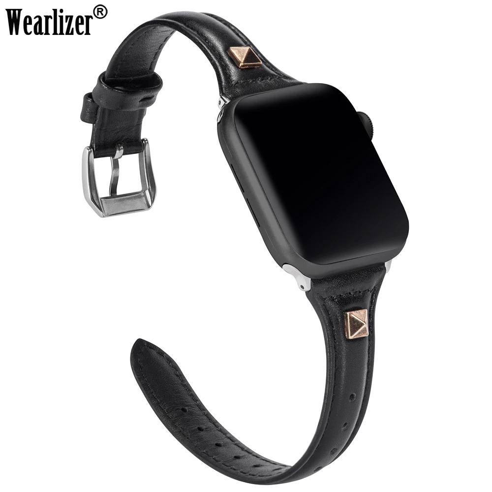 Кожаный ремешок для Apple Watch Band 38 мм 42 мм iWatch для женщин и мужчин спортивный тонкий ремешок браслет с заклепками серия 5 4 3 2 1 издание
Кожаный ремешок для Apple Watch Band 38 мм 42 мм iWatch для женщин и мужчин спортивный тонкий ремешок браслет с заклепками серия 5 4 3 2 1 издание