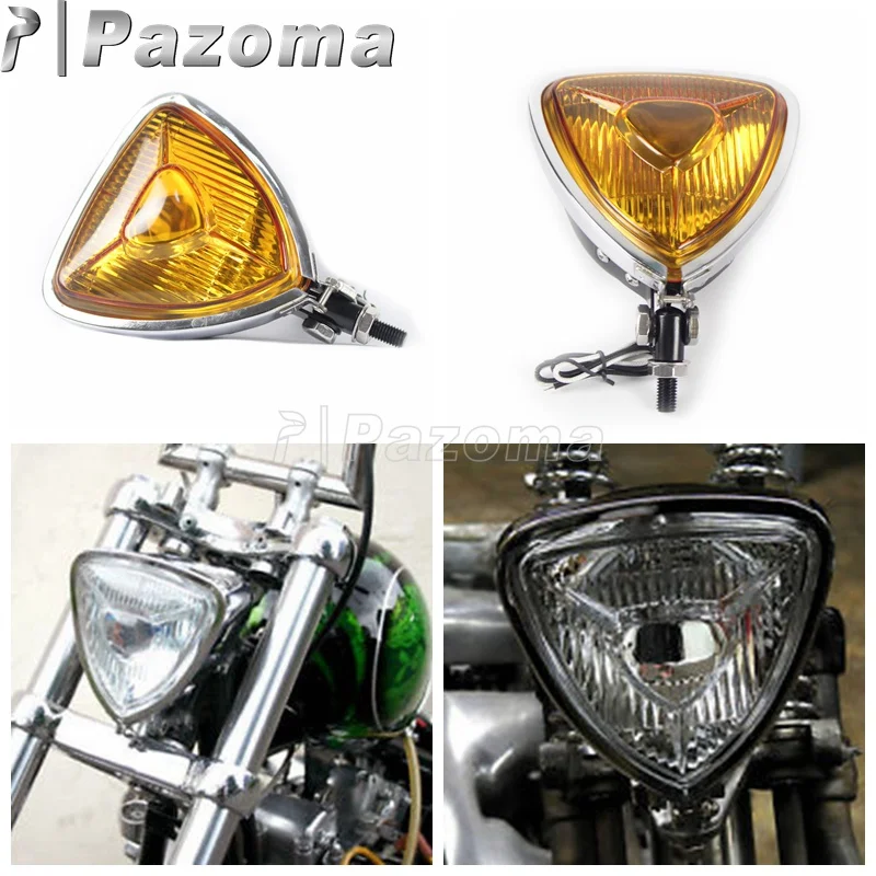 Motorcycle Chrome Housing Yellow Lens Old School 12V Headlight Spot Light Amber Light Custom for Harley Bobber Chopper Cruisers
Motorcycle Chrome Housing Yellow Lens Old School 12V Headlight Spot Light Amber Light Custom for Harley Bobber Chopper Cruisers