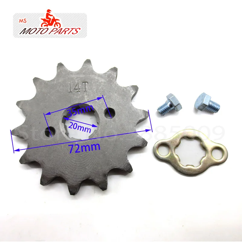 Front Engine Sprocket 530# 14T Teeth 20mm For 530 Chain With Retainer Plate Locker Motorcycle Dirt Bike ATV Parts
Front Engine Sprocket 530# 14T Teeth 20mm For 530 Chain With Retainer Plate Locker Motorcycle Dirt Bike ATV Parts