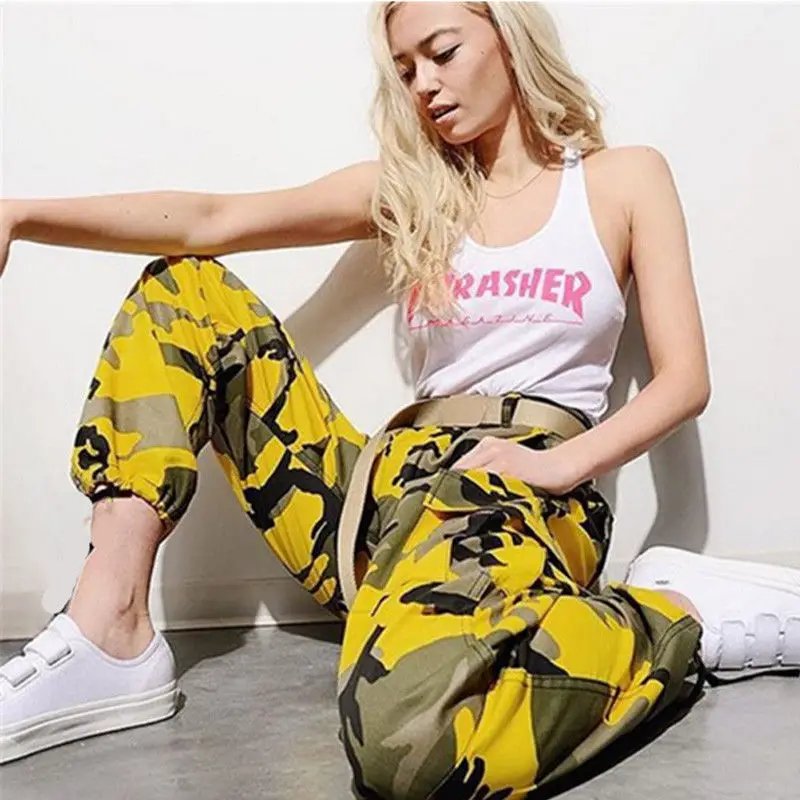 Womens Camo Cargo Pants Zipper Trousers Women Pockets Casual Pants High Waist Military Army Combat Camouflage Pants
Womens Camo Cargo Pants Zipper Trousers Women Pockets Casual Pants High Waist Military Army Combat Camouflage Pants