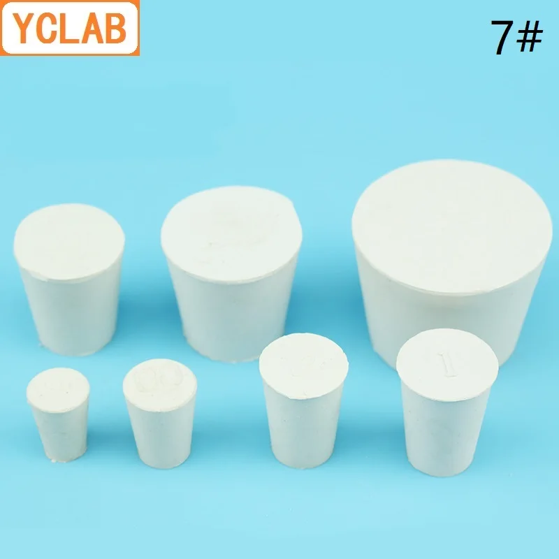 YCLAB 7# Rubber Stopper White for Glass Flask Upper Diameter 37mm * Lower Diameter 29mm Laboratory Chemistry Equipment
YCLAB 7# Rubber Stopper White for Glass Flask Upper Diameter 37mm * Lower Diameter 29mm Laboratory Chemistry Equipment