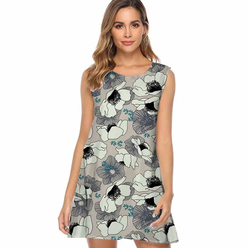 Women Sleeveless Cats Dress 2019 Yoga Cats Printed Vintage Boho Beach Party Dresses Casual Loose Chiffon Summer Clothes
Women Sleeveless Cats Dress 2019 Yoga Cats Printed Vintage Boho Beach Party Dresses Casual Loose Chiffon Summer Clothes