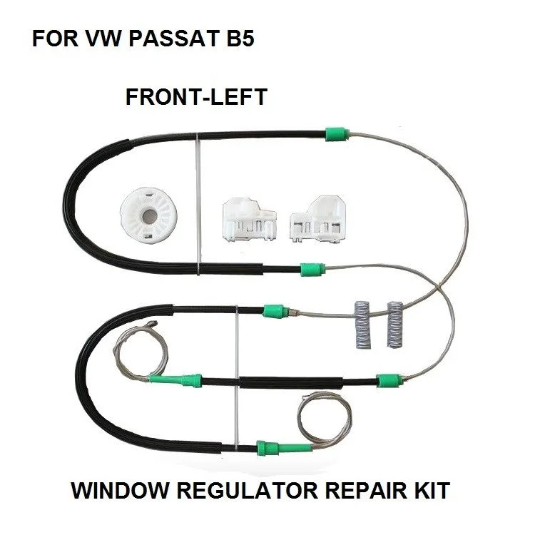 FOR VOLKSWAGEN VW PASSAT B5 WINDOW REGULATOR REPAIR KIT CABLES AND CLIPS FRONT LEFT 1996 to 2005 3B1837461
FOR VOLKSWAGEN VW PASSAT B5 WINDOW REGULATOR REPAIR KIT CABLES AND CLIPS FRONT LEFT 1996 to 2005 3B1837461
