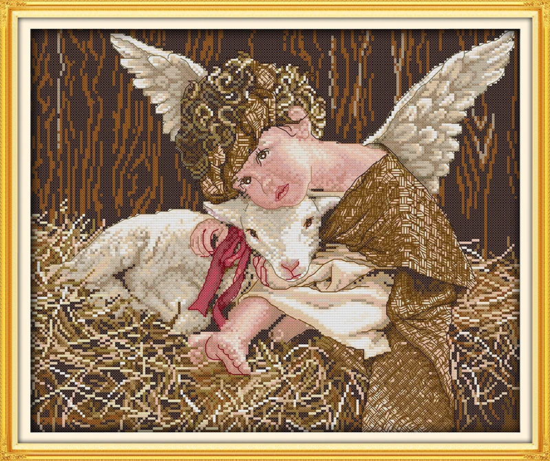 Angel and lamb cross stitch kit people 18ct 14ct 11ct count print canvas stitches embroidery DIY handmade needlework
Angel and lamb cross stitch kit people 18ct 14ct 11ct count print canvas stitches embroidery DIY handmade needlework