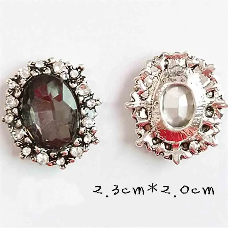 5 pcs 23mm*20mm Alloy Black Rhinestone Buttons for Craft Wedding Invitation Card DIY Girl Hair Bowknot Decorative Embellishments
5 pcs 23mm*20mm Alloy Black Rhinestone Buttons for Craft Wedding Invitation Card DIY Girl Hair Bowknot Decorative Embellishments