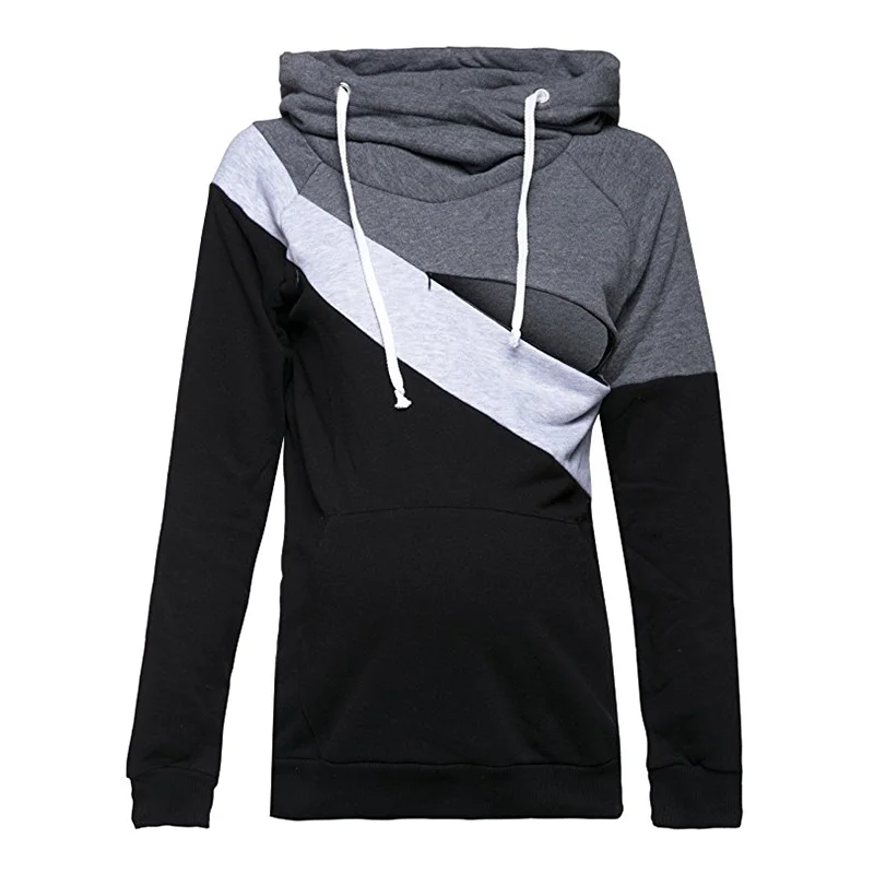 Long Sleeve Nursing Hoodie Maternity Top Clothes Colorblock Hooded Breastfeeding Hoodie AN88
Long Sleeve Nursing Hoodie Maternity Top Clothes Colorblock Hooded Breastfeeding Hoodie AN88