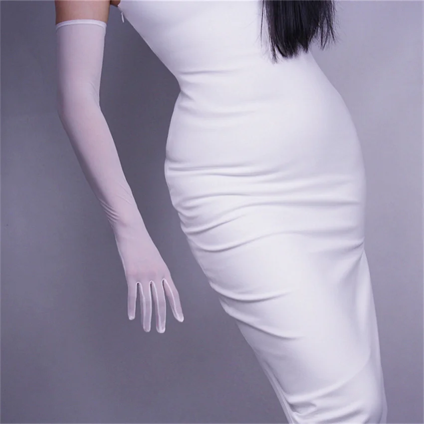 Hot Sale White Elastic Bud Silk Gauze Gloves Women'S Seasons Ultra-Thin Long 52CM Paragraph Retro Touch Screen TBWS52
Hot Sale White Elastic Bud Silk Gauze Gloves Women'S Seasons Ultra-Thin Long 52CM Paragraph Retro Touch Screen TBWS52