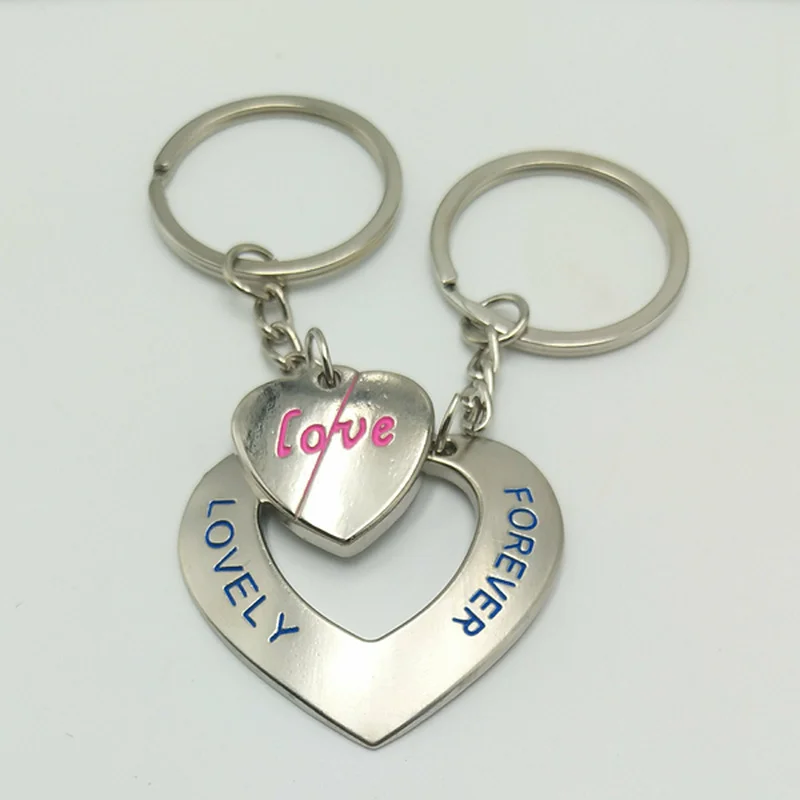 Hot Eternal Love Heart Print Set Couple Key Chain Cute Silver Valentine's Day Men and Women Give Each Other Key Ring Gift
Hot Eternal Love Heart Print Set Couple Key Chain Cute Silver Valentine's Day Men and Women Give Each Other Key Ring Gift