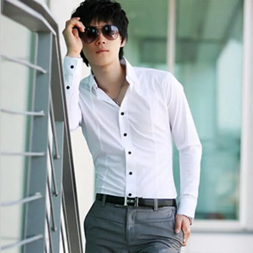 Lager Size Men Clothing Free Shipping Korean Version Of The Men's Casual Men's Long-sleeved White Shirt / S-2xl
Lager Size Men Clothing Free Shipping Korean Version Of The Men's Casual Men's Long-sleeved White Shirt / S-2xl