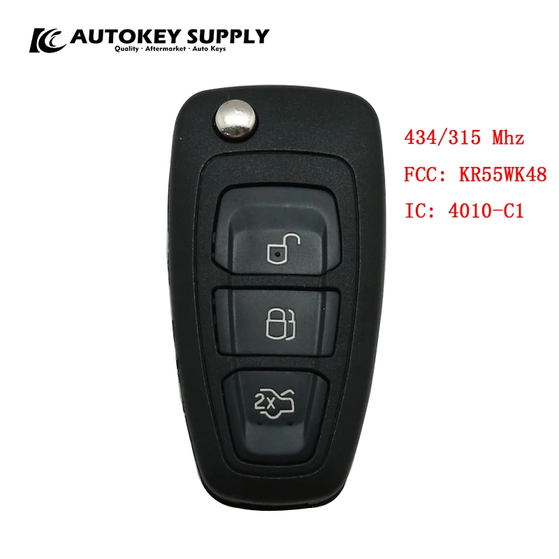 For Ford 3 Button Flip Remote Key 433MHz FCC: KR55WK48 IC: 4010-C1 (No Chip) Autokeysupply AKFDC411
For Ford 3 Button Flip Remote Key 433MHz FCC: KR55WK48 IC: 4010-C1 (No Chip) Autokeysupply AKFDC411