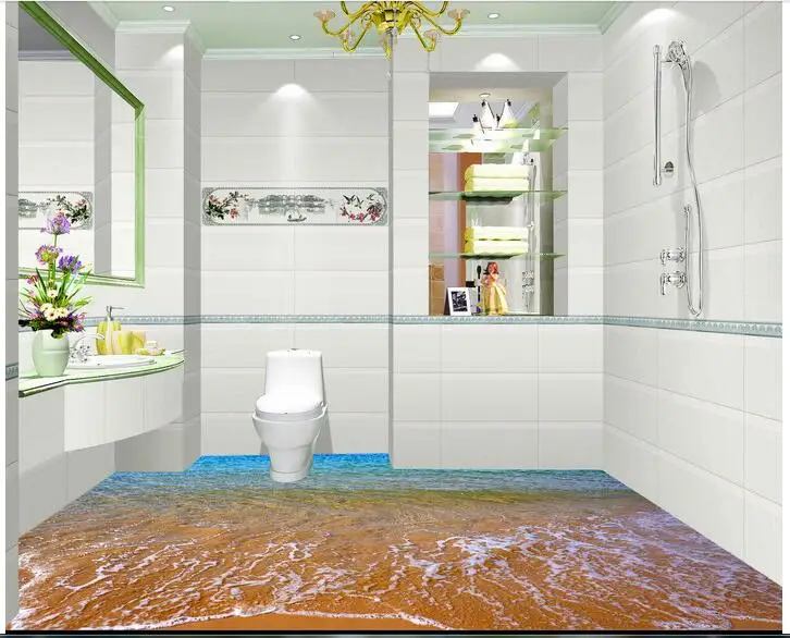 3d flooring wallpaper custom photo self-adhesion material 3 d The beach bathroom painting 3d wall room murals wallpaper
3d flooring wallpaper custom photo self-adhesion material 3 d The beach bathroom painting 3d wall room murals wallpaper