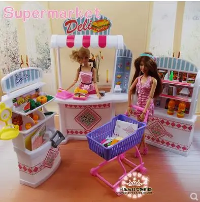 Подлинный для магазина Принцессы Барби супермаркет мебель дома мечты 1/6 bjd