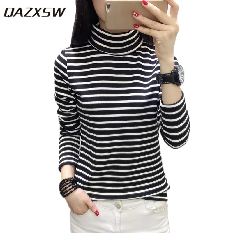 Новинка 2018, женский весенний пуловер QAZXSW, Женская водолазка, топы, полосатый пуловер для девочек-подростков, женская одежда с длинным рукаво...
Новинка 2018, женский весенний пуловер QAZXSW, Женская водолазка, топы, полосатый пуловер для девочек-подростков, женская одежда с длинным рукаво...