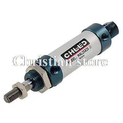 

MAL 25mm Bore 25/50/75/100/125/150/175/200/225/250/275/300/350/400/500mm Stroke Piston Rod Mini Air Cylinder