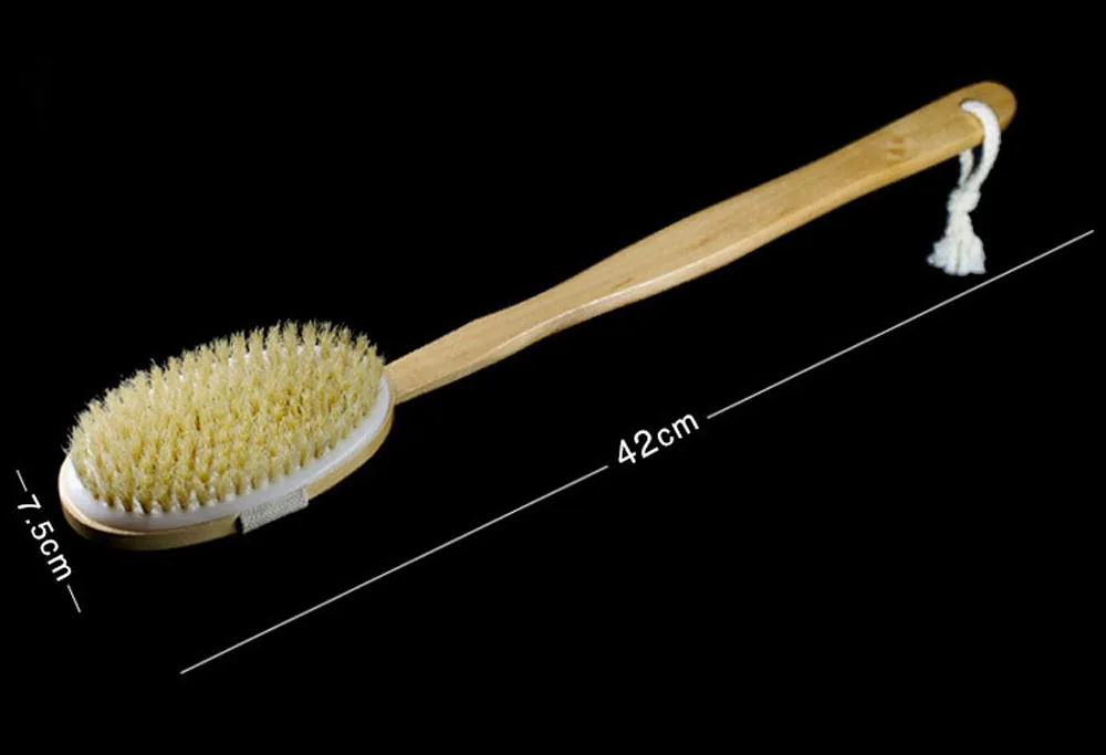 Natural Long Wooden Bath Brush Bristle Body Cleaning Brush Massager Bath Shower Back Spa Scrubber Bathroom Products
Natural Long Wooden Bath Brush Bristle Body Cleaning Brush Massager Bath Shower Back Spa Scrubber Bathroom Products