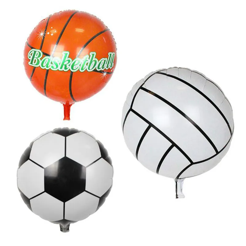 3pcs 18inch Round Sport Ball Shape Foil Balloon Football Basketball Volleyball Inflatable Air Ballons Kids Birthday Party Gifts
3pcs 18inch Round Sport Ball Shape Foil Balloon Football Basketball Volleyball Inflatable Air Ballons Kids Birthday Party Gifts