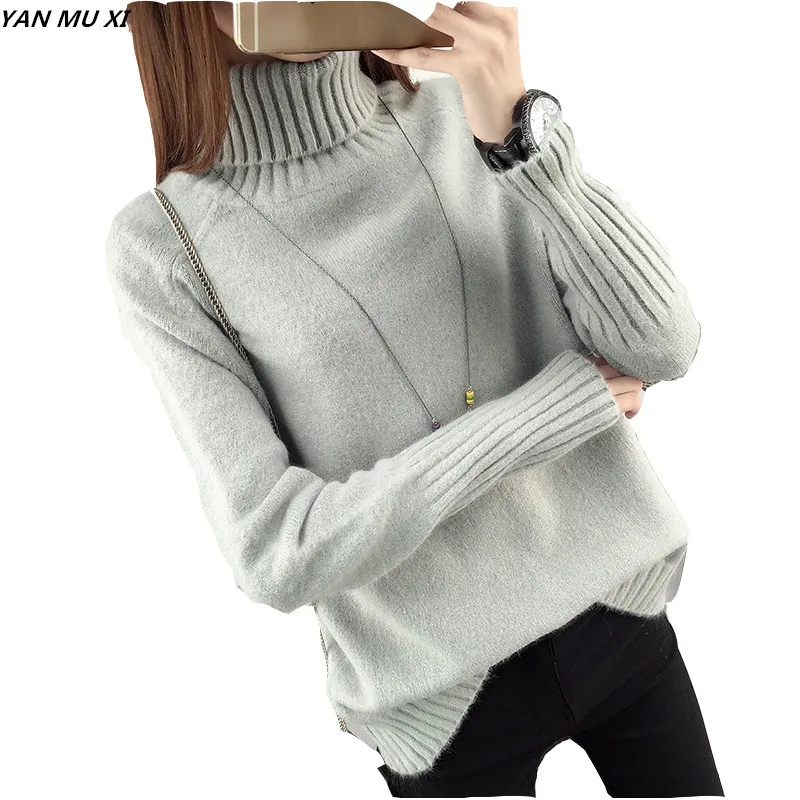 Women's warm sweater 2017 autumn and winter new Leisure loose High collar sweater long-sleeved wild sweater tops
Women's warm sweater 2017 autumn and winter new Leisure loose High collar sweater long-sleeved wild sweater tops
