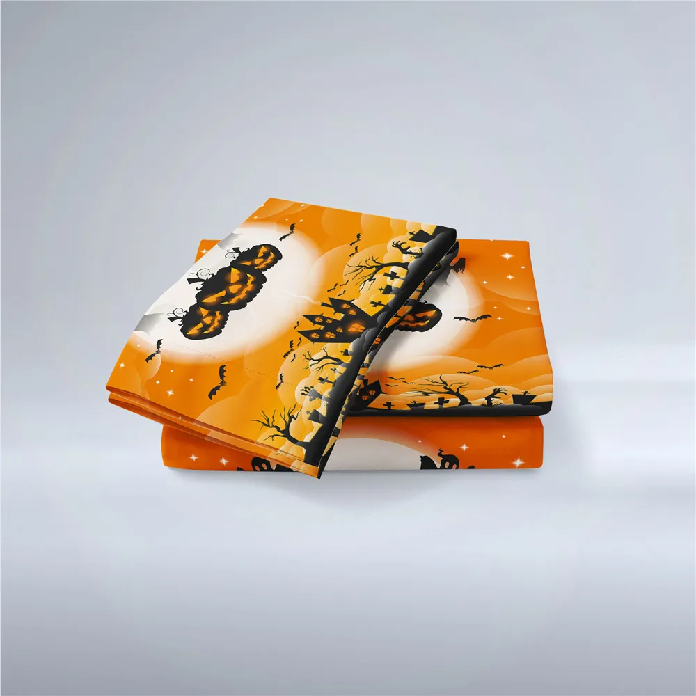 Halloween Orange Pumpkin Bedding Set Cartoon Print Duvet Cover Set Moon Night Bed Cover Pillowcase Bedclothes Home Decor D45
Halloween Orange Pumpkin Bedding Set Cartoon Print Duvet Cover Set Moon Night Bed Cover Pillowcase Bedclothes Home Decor D45