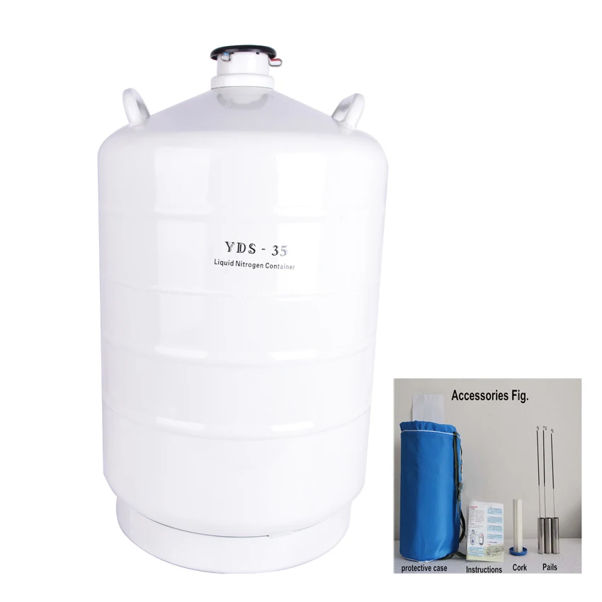 YDS-35 aluminum Liquid Nitrogen containers for liquid nitrogen liquid nitrogen tank 50mm mouth diameter
YDS-35 aluminum Liquid Nitrogen containers for liquid nitrogen liquid nitrogen tank 50mm mouth diameter