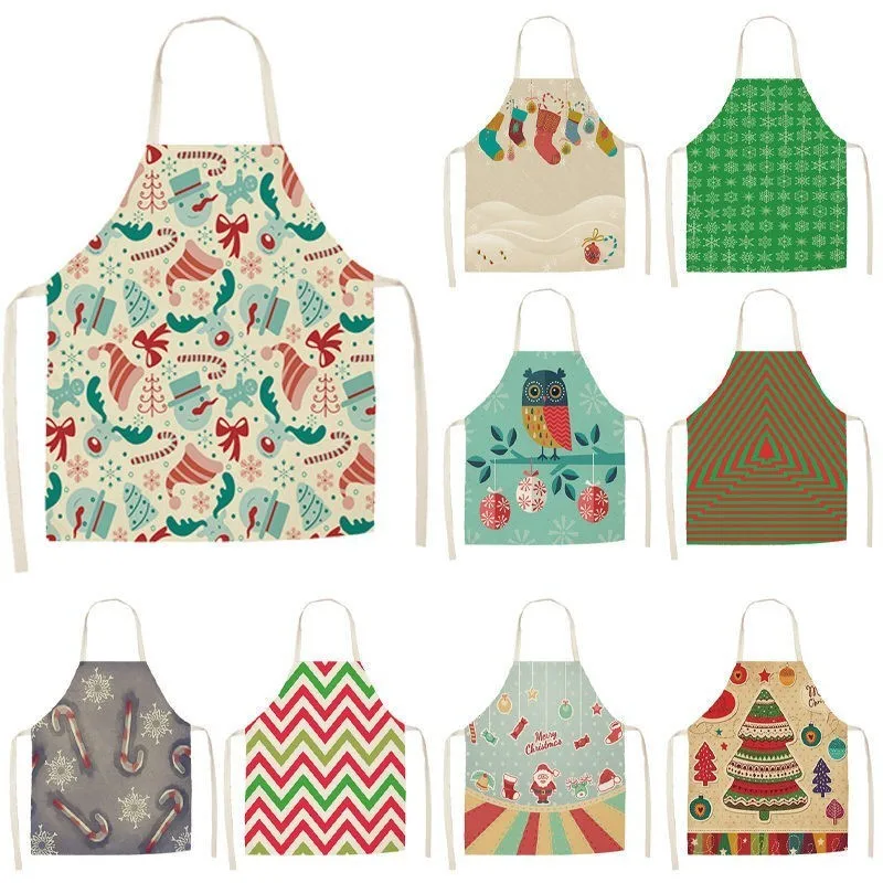 1Pcs Christmas Apron for Woman Pinafore Cotton Linen Kitchen Aprons 53*65cm Adult Bibs For Home Baking Cooking Accessory PM0005
1Pcs Christmas Apron for Woman Pinafore Cotton Linen Kitchen Aprons 53*65cm Adult Bibs For Home Baking Cooking Accessory PM0005